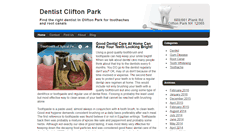 Desktop Screenshot of dentistcliftonpark.com